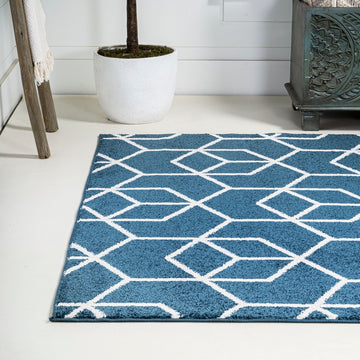 Tumbling Blocks Modern Geometric Area Rug 2